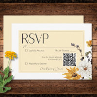 Boho Golden Yellow Meadow Flores amarillas