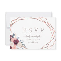 Borgona Moderna Floral Geométrico Marfil Elección