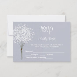 Tarjeta De Confirmación De Asistencia Bouquet floral simple