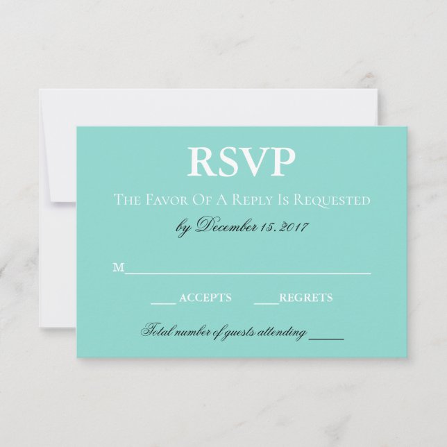 Tarjeta De Confirmación De Asistencia BRIDE Country Wedding Suite Blanco Tradicional (Anverso)