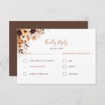 Cae en matrimonio rústico marrón y marfil Rosa de