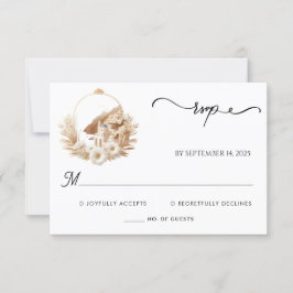 Tarjeta De Confirmación De Asistencia Café italiano toscano Sorrento Casual Boda