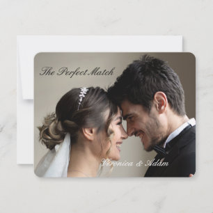 Tarjeta De Confirmación De Asistencia Caja de cerillas de boda – Perfect Match Edición P