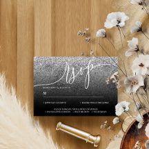 Caligrafía moderna boda plata purpurina