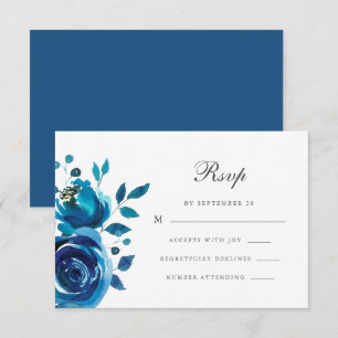 Tarjeta De Confirmación De Asistencia Calligrafía blanca simple Quinceanera
