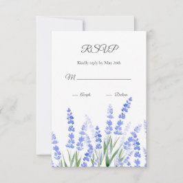 Tarjeta De Confirmación De Asistencia Campo de Lavender 2