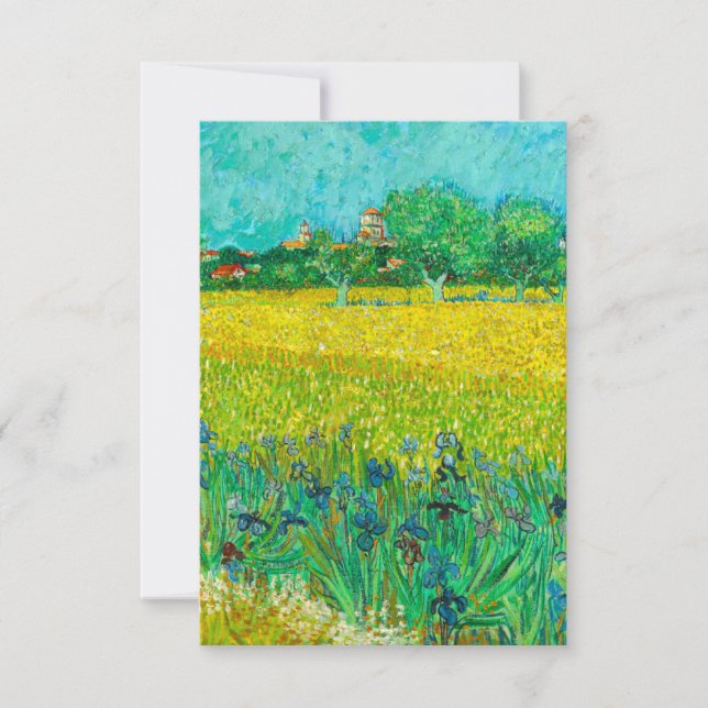 Tarjeta De Confirmación De Asistencia Campo Van Gogh con irlandeses cerca de Arles (Anverso)