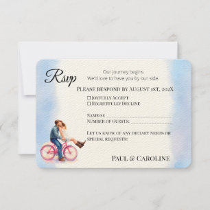 Tarjeta De Confirmación De Asistencia Casual Romantic Wedding Casual