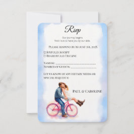 Tarjeta De Confirmación De Asistencia Casual Romantic Wedding Casual