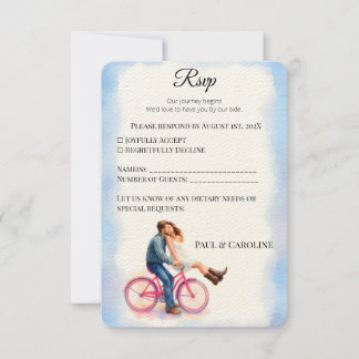 Tarjeta De Confirmación De Asistencia Casual Romantic Wedding Casual