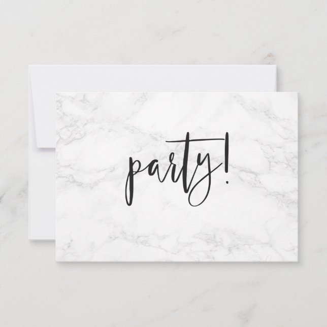 Tarjeta De Confirmación De Asistencia Celebración del ✡ de PixDezines Marble Bar Mitzvah (Anverso)