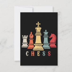 Tarjeta De Confirmación De Asistencia Chess Lover   Regalo de jaque mate de ajedrez