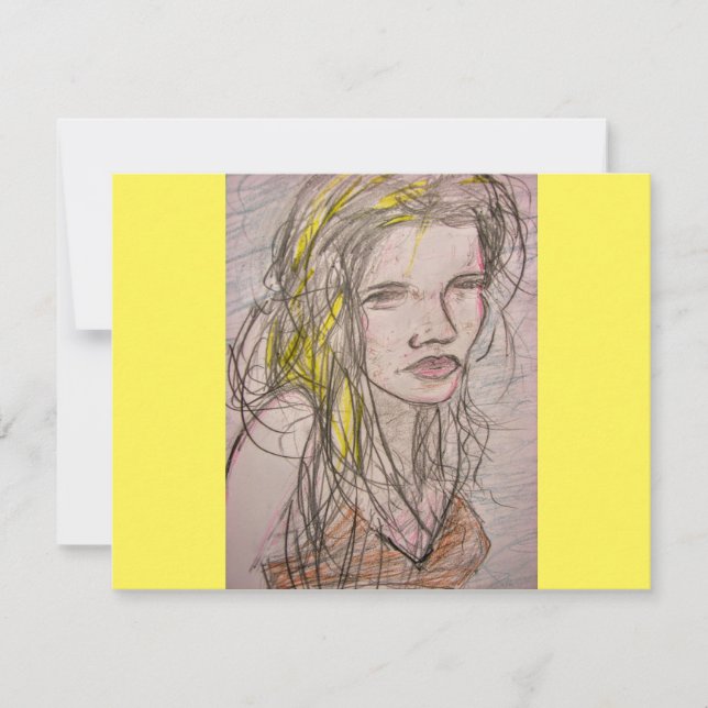 Tarjeta De Confirmación De Asistencia Chica de Sunny Beach (Anverso)