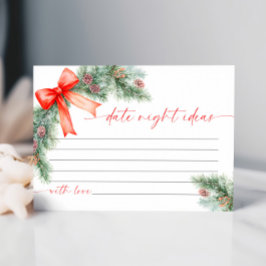 Tarjeta De Confirmación De Asistencia Christmas Date Night Ideas Card