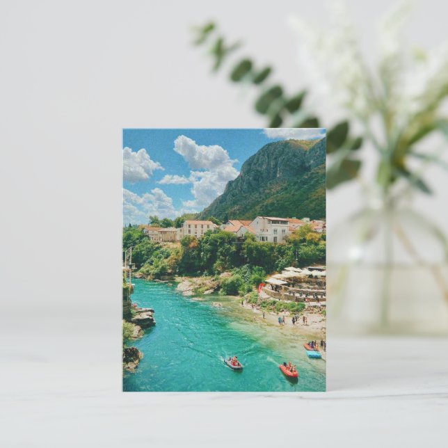 Tarjeta De Confirmación De Asistencia Ciudad de Mostar - Bosnia y Herzegovina (Anverso de pie)