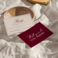 Clásico Burgundy Crema Dinero Antiguo Fancy Boda