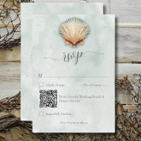 Código QR Boda de la zona costera moderna