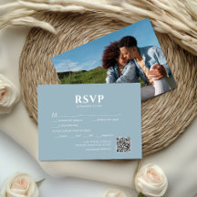 Código QR Boda Polvo Azul Foto