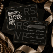 Código QR de Boda Formal Minimalista de Corbata Ne