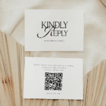Código QR de boda "Se ruega responder" con letra m