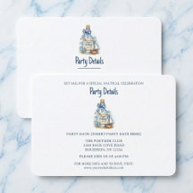 Código QR de cumpleaños de velero con mensaje en b