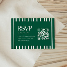 Código QR de la fiesta de graduación con rayas ver