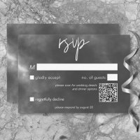 Código QR del Boda de abrazo de barrido blanco gót