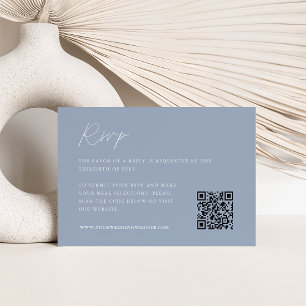Tarjeta De Confirmación De Asistencia Código QR del Boda de marea bb