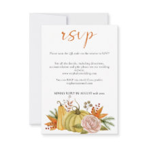 Código QR del Boda floral de calabaza de otoño