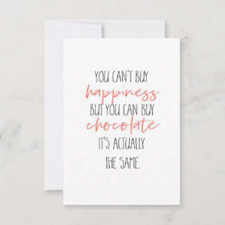 Tarjeta De Confirmación De Asistencia Comprar chocolate