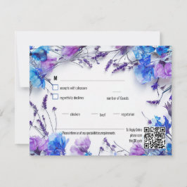 Tarjeta De Confirmación De Asistencia 💍 Con la dieta Dietética Sueños de Cornflower