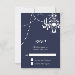 Tarjeta De Confirmación De Asistencia Confirmación de Boda en el Gran Salón de Baile en 