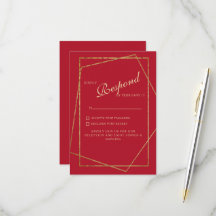 Confirmación de Boda Roja y Dorada