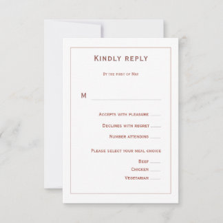 Tarjeta De Confirmación De Asistencia Coral Floral Wedding