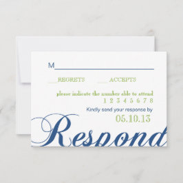 Tarjeta De Confirmación De Asistencia Corrin Calligraphy Response Card