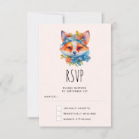 Corto Naranja Fox con corona floral