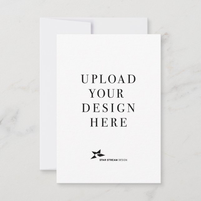 Tarjeta De Confirmación De Asistencia Crea tu propio retrato de 3.5x5 (Anverso)