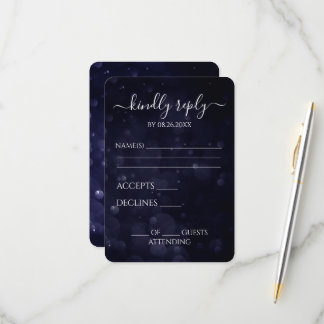 Tarjeta De Confirmación De Asistencia Crea tus propias aguas azules profundas