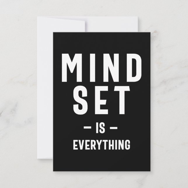 Tarjeta De Confirmación De Asistencia Creer mentalidad para el crecimiento profesor empr (Anverso)