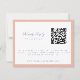 Tarjeta De Confirmación De Asistencia Cresta de Boda de Fiesta de Jardín Floral de Acuar