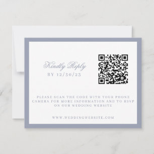 Tarjeta De Confirmación De Asistencia Cresta de Boda de Fiesta de Jardín Floral de Acuar