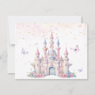 Tarjeta De Confirmación De Asistencia Cuatro Princesas para Siempre Cumpleaños Cuento de