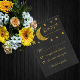 Tarjeta De Confirmación De Asistencia Cumpleaños De Debajo De Las Estrellas