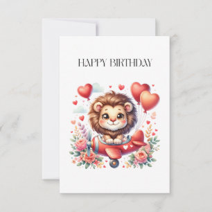 Tarjeta De Confirmación De Asistencia Cumpleaños del León Volador