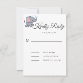 Tarjeta De Confirmación De Asistencia Cute Safari, vegetación animal, ducha de bebé