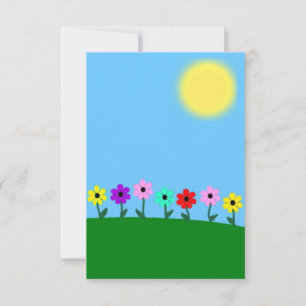 Tarjeta De Confirmación De Asistencia Daisises coloridos