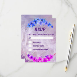 Tarjeta De Confirmación De Asistencia Dandelion Floral Elegtryside