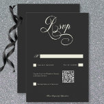 Tarjeta De Confirmación De Asistencia Dark Moody Victorian Moon & Sun Boda QR Code<br><div class="desc">Revela la mística de tu historia de amor con nuestra tarjeta de respuesta boda de romance oscuro con código QR. El diseño de esta suite, con un encanto oscuro, ofrece una invitación con un gráfico oculto victoriano de un sol, luna y estrellas, bellamente intrincado y detallado. Las tarjetas de la...</div>