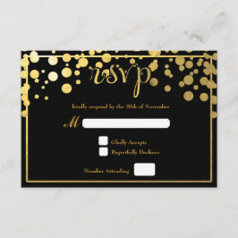 Tarjeta de confirmación de asistencia de boda con