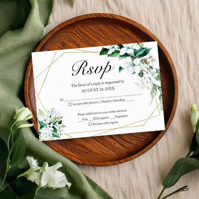 Tarjeta de confirmación de asistencia de boda con  (Subido por el creador)